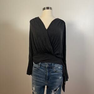 Deletta Anthropologie • Sirpo Faux Wrap Top